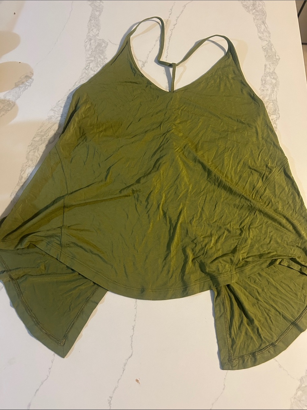 lululemon athletica Olive Green Strappy V-Neck Camisole